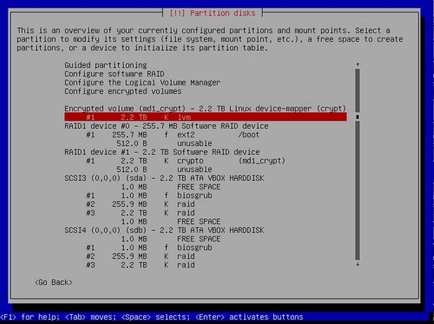 Creating LVM on Crypto Device