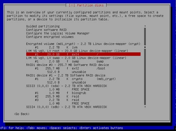 Configure LVM Volumes