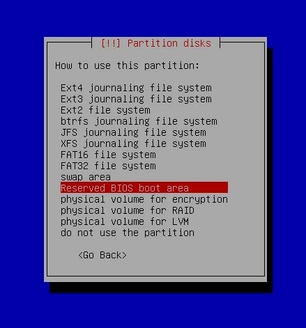 EFI BIOS Partition