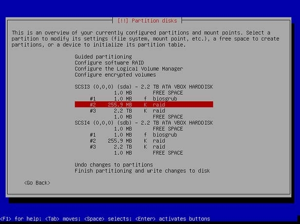 Partition Table Step One